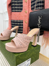 Load image into Gallery viewer, SE1052 GG Women&#39;s Heeled Slide Sandal / Size5-10
