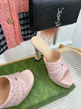 Load image into Gallery viewer, SE1052 GG Women&#39;s Heeled Slide Sandal / Size5-10
