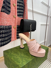 Load image into Gallery viewer, SE1052 GG Women&#39;s Heeled Slide Sandal / Size5-10
