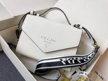 Load image into Gallery viewer, PD205 Monochrome Saffiano and Leather Bag / 8.3x5.5x2.5inch
