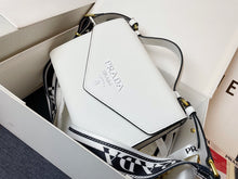 Load image into Gallery viewer, PD205 Monochrome Saffiano and Leather Bag / 8.3x5.5x2.5inch
