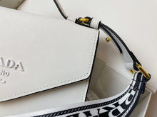 Load image into Gallery viewer, PD205 Monochrome Saffiano and Leather Bag / 8.3x5.5x2.5inch

