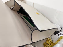 Load image into Gallery viewer, PD205 Monochrome Saffiano and Leather Bag / 8.3x5.5x2.5inch
