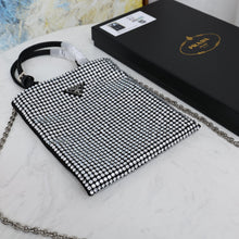 Load image into Gallery viewer, PD207 Satin Handbag with Crystals / 7.9x7.1inch
