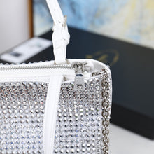 Load image into Gallery viewer, PD210 Satin Handbag with Crystals / 7.9x7.1inch
