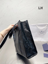 Load image into Gallery viewer, PD213  Small Antique Nappa Leather Tote / 13x11.8x3.3inch
