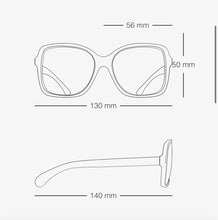 Load image into Gallery viewer, JW619 CC Square Sunglasses / 56x50x130mm
