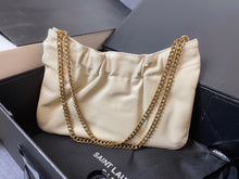 Load image into Gallery viewer, YSK183 Soft Leather Hobo Shoulder Bag / 9.4x5.5x1.6inch/24x14x4cm
