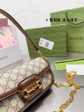 Load image into Gallery viewer, GC496 / Gucci Horsebit 1955 Shoulder Bag / 9.4&quot;W x5.1&quot;H x 2.2&quot;D
