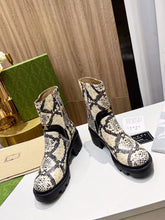 Load image into Gallery viewer, SE913 Women's python print boots Size4-11
