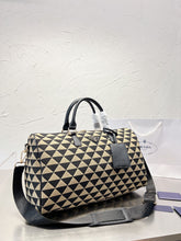 Load image into Gallery viewer, PD174 Symbole embroidered jacquard fabric travel bag / 17.7x9.1x9.6inch
