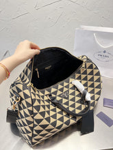 Load image into Gallery viewer, PD174 Symbole embroidered jacquard fabric travel bag / 17.7x9.1x9.6inch
