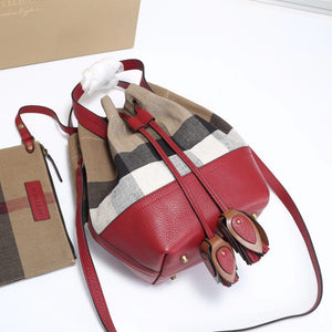 BUR092 Canvas Small Shoulder bag / Size: 7.1x6.3x11inch