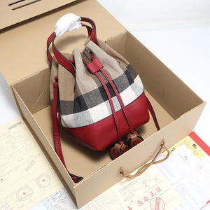 BUR092 Canvas Small Shoulder bag / Size: 7.1x6.3x11inch