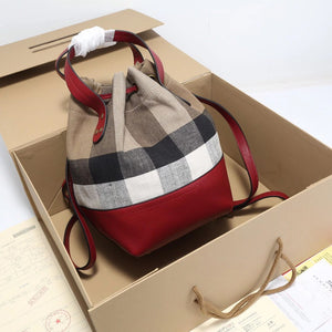 BUR092 Canvas Small Shoulder bag / Size: 7.1x6.3x11inch