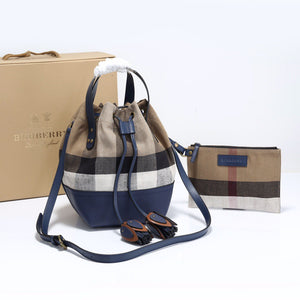 BUR092 Canvas Small Shoulder bag / Size: 7.1x6.3x11inch