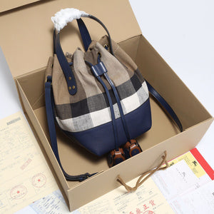 BUR093 Canvas Small Shoulder bag / Size: 7.1x6.3x11inch