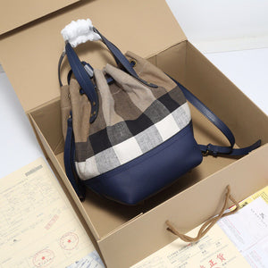 BUR093 Canvas Small Shoulder bag / Size: 7.1x6.3x11inch