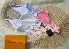 Load image into Gallery viewer, CLTH325 Monogram Gradient Cut-Out One-Piece/Bikini Swimsuit
