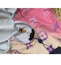 Load image into Gallery viewer, CLTH325 Monogram Gradient Cut-Out One-Piece/Bikini Swimsuit
