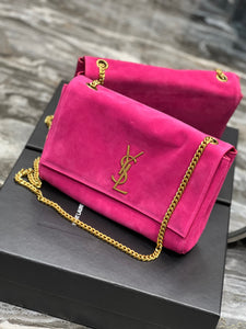 YSK203 Kate Medium Reversible Chain Bag in Suede and Leather / HIGHEST QUALITY VERSION