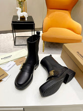 Load image into Gallery viewer, SE967 Burberry Monogram Motif Leather Chelsea Boots / Size5-10
