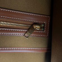 Load image into Gallery viewer, CL092 Medium Horizontal Cabas in Triomphe Canvas and Calfskin Tan / 15.7x5.7x11.8inch
