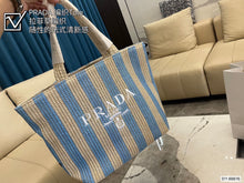 Load image into Gallery viewer, PD171 Small Raffia Tote Bag / 9.4x3.1x9.4inch
