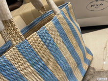 Load image into Gallery viewer, PD171 Small Raffia Tote Bag / 9.4x3.1x9.4inch
