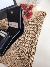 Load image into Gallery viewer, GC419 Black Leather Card Case Wallet / 4.3x6.9inch
