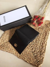 Load image into Gallery viewer, GC419 Black Leather Card Case Wallet / 4.3x6.9inch
