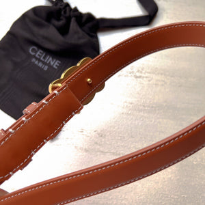 BL192  MEDIUM CUIR TRIOMPHE BELT in Natural Calfskin / 25mm