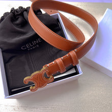 Load image into Gallery viewer, BL192  MEDIUM CUIR TRIOMPHE BELT in Natural Calfskin / 25mm
