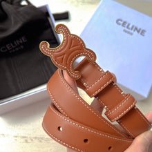 Load image into Gallery viewer, BL192  MEDIUM CUIR TRIOMPHE BELT in Natural Calfskin / 25mm
