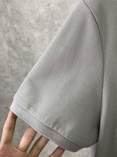 Load image into Gallery viewer, CLTH280 BUR Monogram Motif Cotton Piqué Polo Shirt
