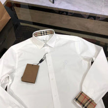 Load image into Gallery viewer, CLTH281 Slim Fit Monogram Motif Stretch Cotton Poplin Shirt
