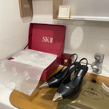 Load image into Gallery viewer, SE974 Brushed Leather Slingback Pumpsr  / Size5-10
