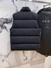 Load image into Gallery viewer, CLTH282 GG Cotton Canvas Puffer Vest
