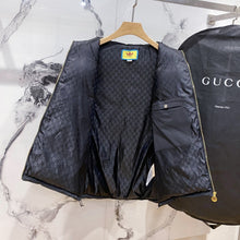 Load image into Gallery viewer, CLTH282 GG Cotton Canvas Puffer Vest
