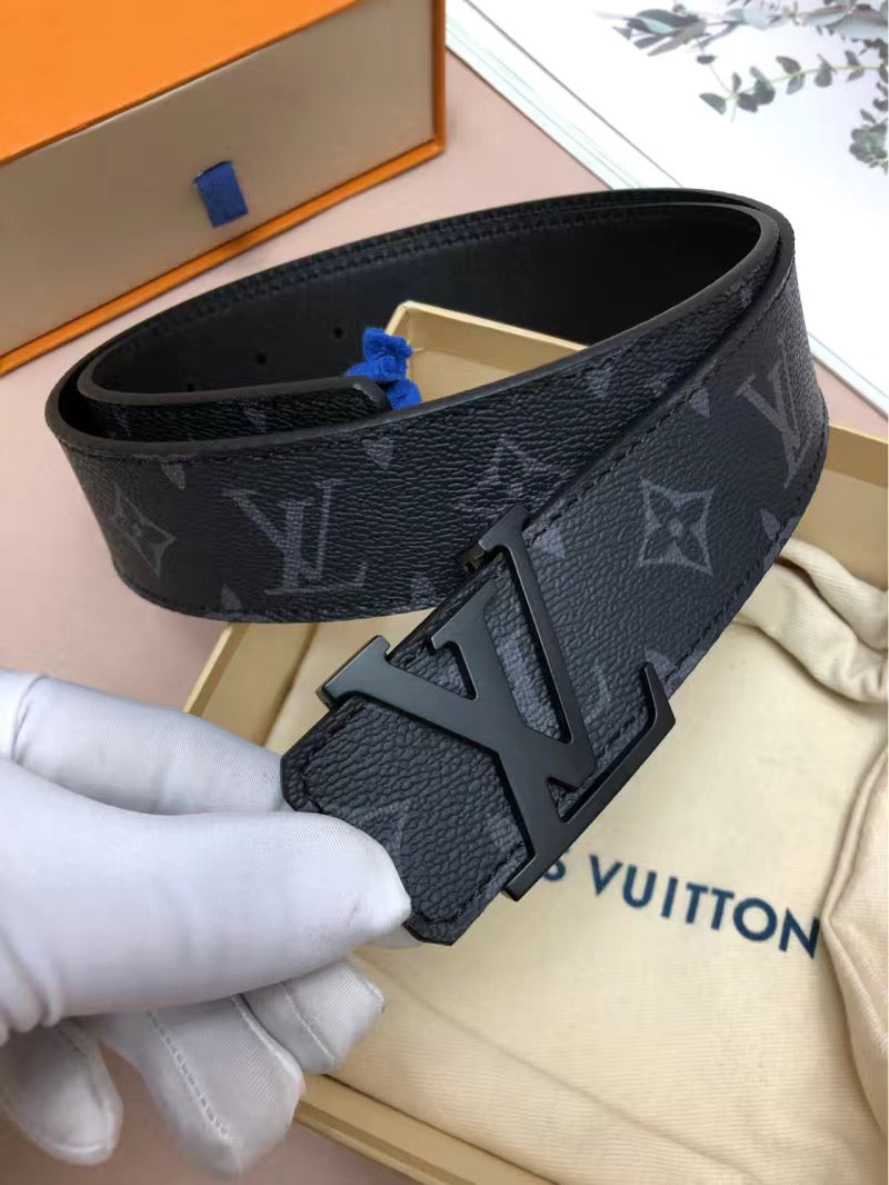 BL176 LB Initiales 40MM Matte Black Belt