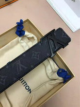 Load image into Gallery viewer, BL176 LB Initiales 40MM Matte Black Belt

