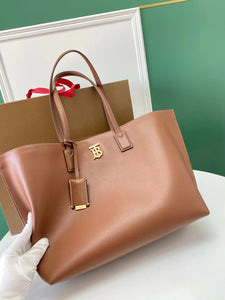 BUR094 Medium Monogram Motif Leather Tote / 34 x 14 x 28cm/13.4 x 5.5 x 13.4in