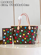Load image into Gallery viewer, LB743 LV x YK Neverfull MM / HIGHEST QUALITY VERSION / 12.2 x 11 x 5.5 inches
