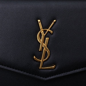 YSK187 Uptown Chain Wallet in Leather / 19 x 12 x 3 CM / 7.4 x 4.7 x 1.1 INCHES