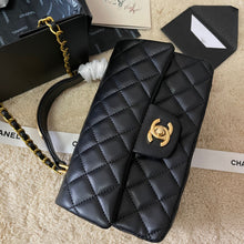 Load image into Gallery viewer, CC651 Mini Flap Bag with Top Handle /   4.7 × 7.8 × 2.3 in
