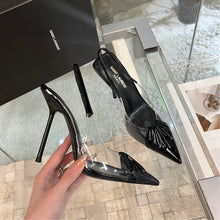 Load image into Gallery viewer, SE980 YSK Slingback Pumps in PVC &amp; Patent Leather / Size5-9
