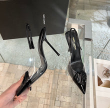 Load image into Gallery viewer, SE980 YSK Slingback Pumps in PVC &amp; Patent Leather / Size5-9
