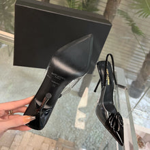 Load image into Gallery viewer, SE980 YSK Slingback Pumps in PVC &amp; Patent Leather / Size5-9
