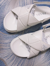 Load image into Gallery viewer, SE856 PD Quilted Nappa Leather Flatform Sandals / Size4-9
