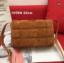Load image into Gallery viewer, BV037 Suede Leather Padded Cassette Bag / 10.2x3.1x7.1inch
